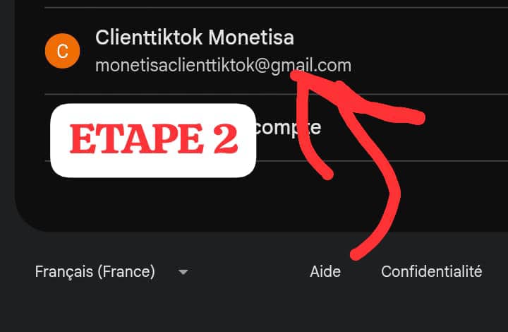 Choisir une adresse Gmail